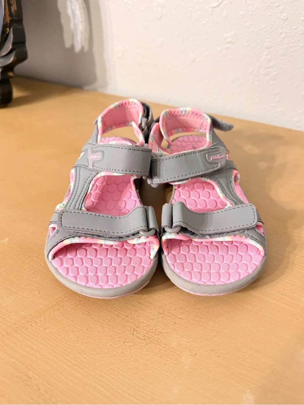 Eddie Bauer Olympia Girls Pink & Gray Sandals